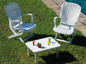 Table de jardin "Dalanki" - dimensions : L 73 x P 55 x H 35.5 cm 