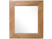 Miroir en teck massif - 90 x 90 x 3 cm