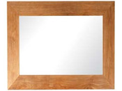 Miroir en teck massif - 101 x 90 x 3 cm