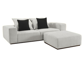 Canap&eacute; en microfibre CUB 3 places - Beige