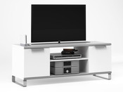 Meuble TV rectangulaire "Twix" - MDF - Blanc perle