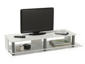 Meuble TV "INITIAL" - MDF blanc - 1 niche - 110 cm