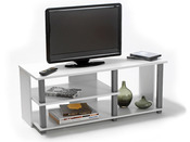 Meuble TV "INITIAL" - MDF blanc - 1 niche - 100 cm