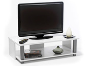 Meuble TV "INITIAL" - MDF blanc - 1 niche -75 cm