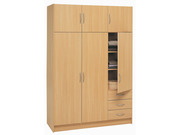 Armoire "MAGNUM" 3+3 portes ouvrantes - 3 tiroirs - �tre essentiel
