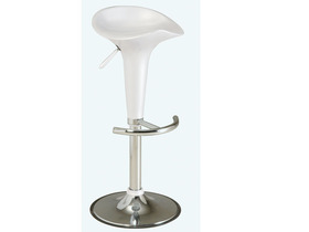 Lot de 2 Tabourets de bar Groom blanc paillette