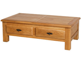 Table basse avec 2 tiroirs