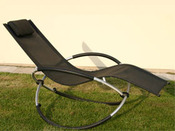 Bain de soleil "Design" - lot de 2 - noire et gris aluminium 