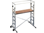Echafaudage professionnel - Aluminium - 1.86 m - 2 roues