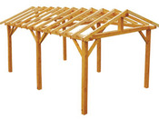 Carport voiture "Vercors" - 19.5 m² - 5.40 x 3.34 x 2.84 m