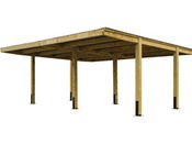 Carport "Designo Due" - 19.6 m2 - L 3.22 x P 6.08 x H.avant 2.28m H.arrière 2.49m