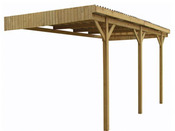 Carport adossant  - 15 m2 - 3 x 5 x 2.80 m