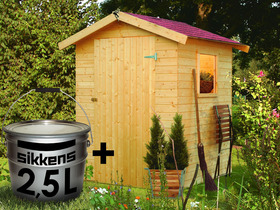 Abri jardin bois " Fala 3 " - 2.63 m² - 1.46 x 1.80 x 2.04 m - 12.5 mm