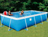 Piscine autoportante en kit tubulaire allongée "Bahia 400 " - 3.95 x 2.15 x 0.80 m