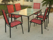 Salon jardin "Menorca" - 1 table + 6 chaises