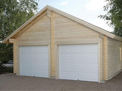 Garage bois double - 32.40 m² - 6.00 x 5.40 x 4.00 m - 58 mm
