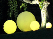 Eclairage de jardin "Sphère" - en polyéthylène - diamètre 35 cm