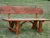 Banc jardin - rustique sans accoudoires