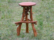 Tabouret jardin " PETRA " - lot de 2 - bois lasuré
