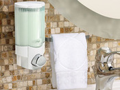 Distributeur de savon liquide avec porte serviette "Signature Valet" 1 réservoir