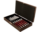 Coffret de couteaux de luxe "Laguiole Bois" - 6 pièces