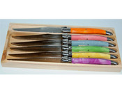 Coffret de couteaux "Laguiole Multicolors" - 6 pièces