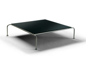 Table basse en verre trempé et céramiqué opaque 