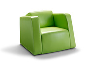Fauteuil contemporain cuir "Toon"