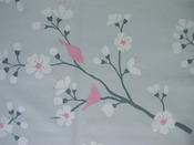 Rideau en coton "Cerisier"