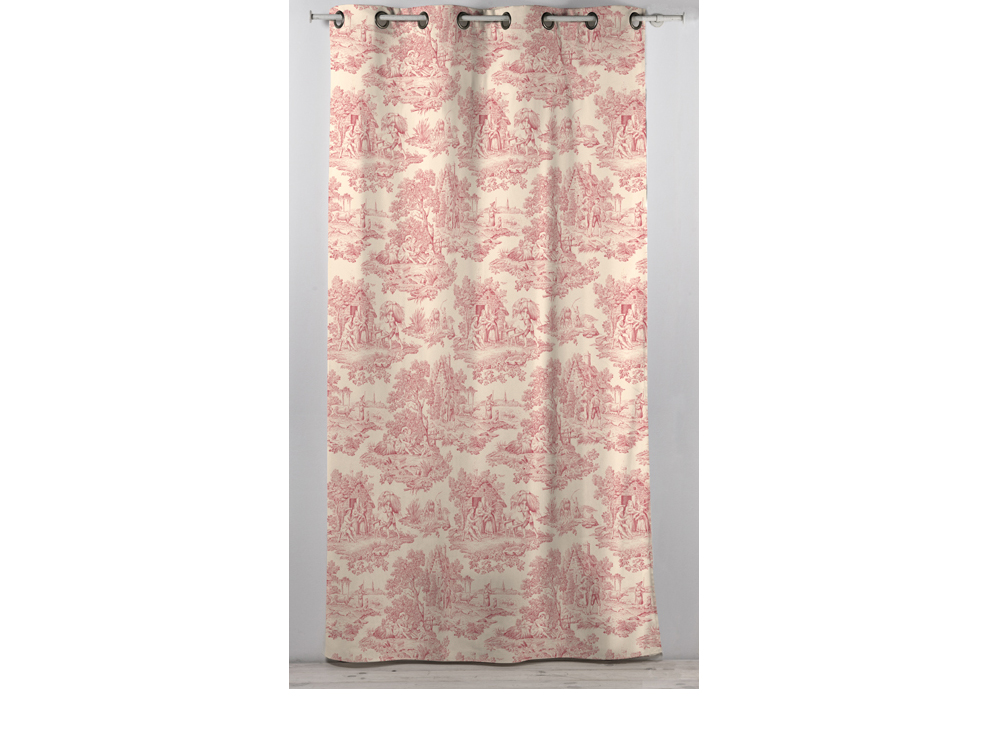Rideau en coton - Rouge
