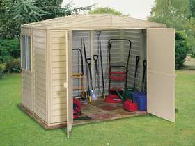 Abri jardin PVC " Duramate " - 3.84 m² - 2.39 x 1.61 x 1.86 m