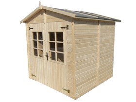 Abri jardin bois - 4.01 m² - 2.05 x 1.96 x 2.22 m - 19 mm