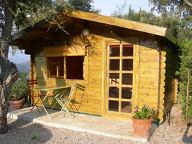 Abri jardin bois  - 11.93 m² - 4.00 x 3.00 m - 34 mm