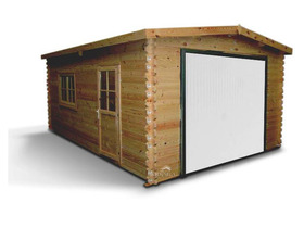 Garage bois - 22.34 m² - 4.00 x 5.60 x 2.66 m - 34 mm