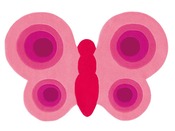 Tapis de sol tufté "Papillon"