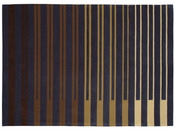 Tapis de sol contemporain tufté  "Chocolate eclair"