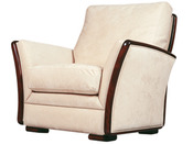 Fauteuil traditionnel cuir "Camille"