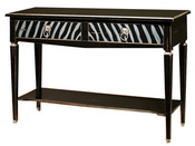 Console zèbre - 2 tiroirs