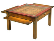 Table basse simple en merisier et acajou "Jadis"