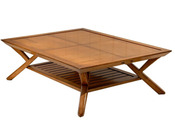 Table basse en merisier "Antiquaire"