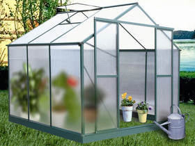 Serre en polycarbonate Myosotis - 4.46 m� - 1.83 x 2.43 x 2.50 m