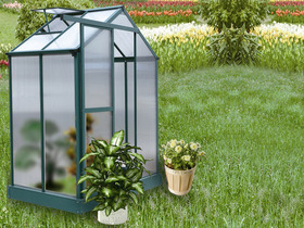 Serre en polycarbonate "Capucine" - 2.23 m² - 1.22 x 1.83 x 2.50 m