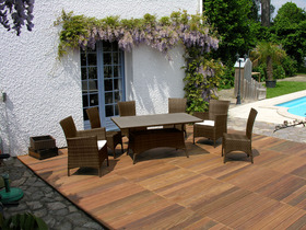 Salon de jardin "Amorgos" 1 table + 4 chaises + 2 fauteuils