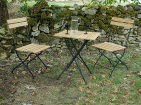 Salon jardin  "Corfou " - 1 table + 2 chaises