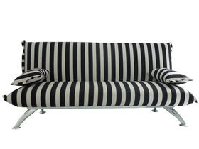 Canapé Clic Clac - Canapé convertible - Coloris Noir et Blanc