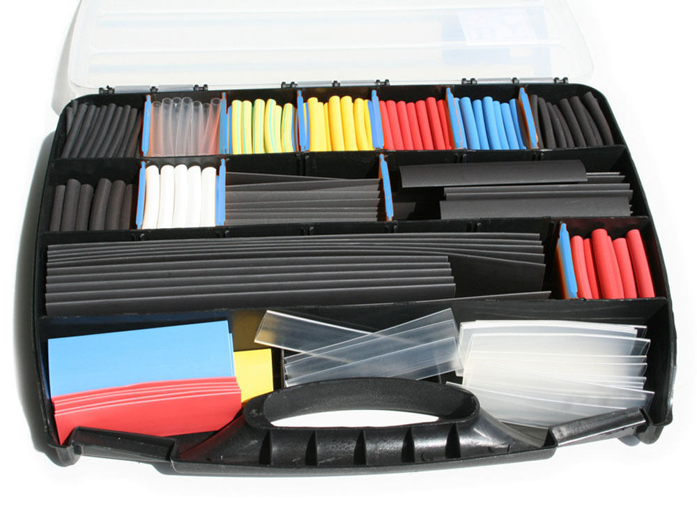 Accessoires - Malette d'assortiment de gaines thermorétractables - 595 pièces
