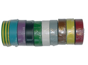 Ruban adhésif PVC couleur panaché - 20 m - 10 rubans