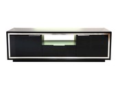 Meuble TV rectangulaire " Laker" - MDF - Laqué noir