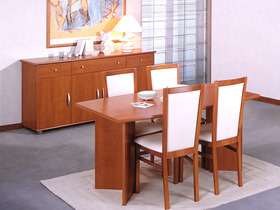 Buffet - Enfilade - "JUNGLE" - 3 tiroirs, 4 portes et 3 étagères