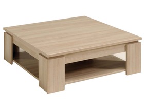 Table basse carr&eacute;e BORNEO - MDF - coloris Bruges